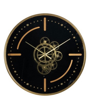 Reloj Negro Oro Metal