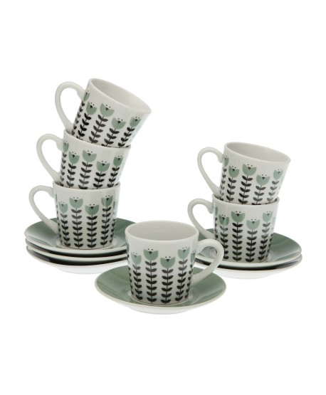 Set 6 Tazas Cafe Erna