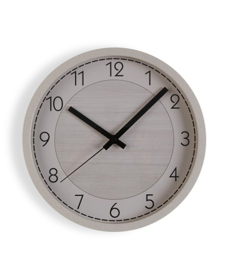 Reloj Madera Eco Beige D.30Cm