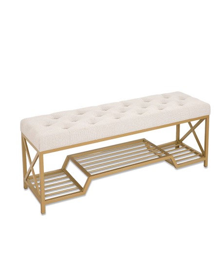 Pie Cama Pie Metal Beige