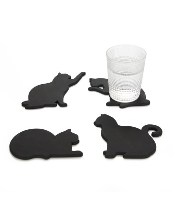 Set 4 Posavasos Cat Silicona