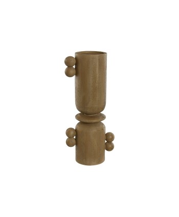 Candelabro Marron Simil Madera