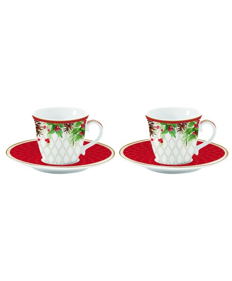 Set 2 Tazas Cafe 80Ml  Berries