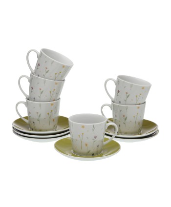 Set 6 Tazas C/Plato Te Laison