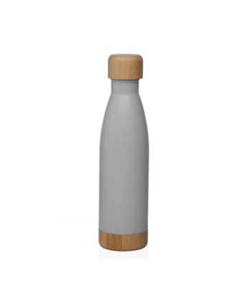 Botella Gris 500Ml Tapa Acero