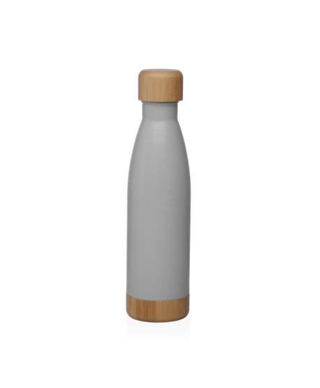 Botella Gris 500Ml Tapa Acero