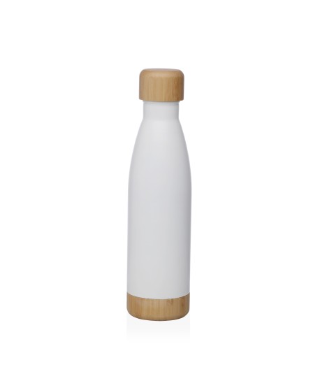 Botella Blanca 500Ml Tapa Acer