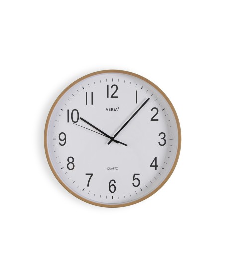 Reloj Pared Madera Clara 30Cm