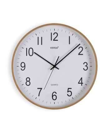 Reloj Pared Madera Clara 40Cm