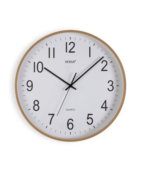 Reloj Pared Madera Clara 40Cm