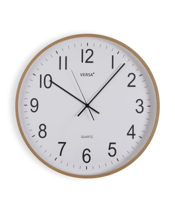 Reloj Pared Madera Clara 50Cm