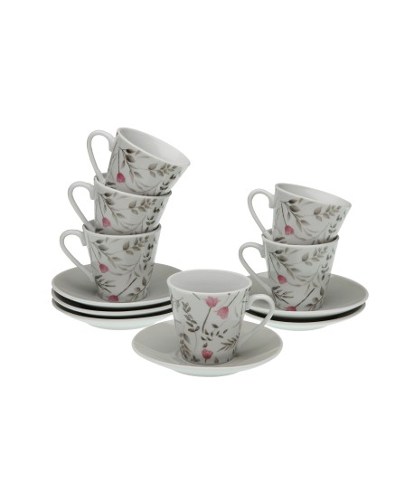 Set 6 Tazas Cafe C/Plato Capri