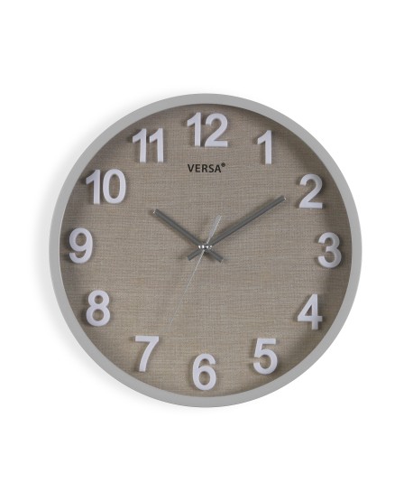 Reloj Pared Vesta Gris 30Cm