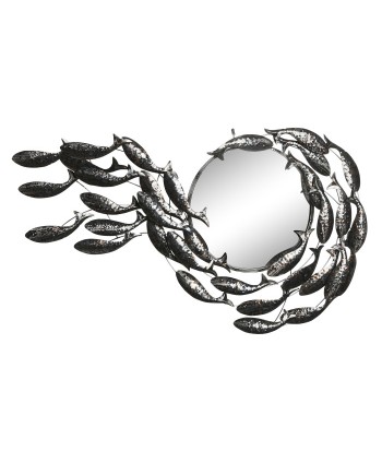 Espejo Metal Peces