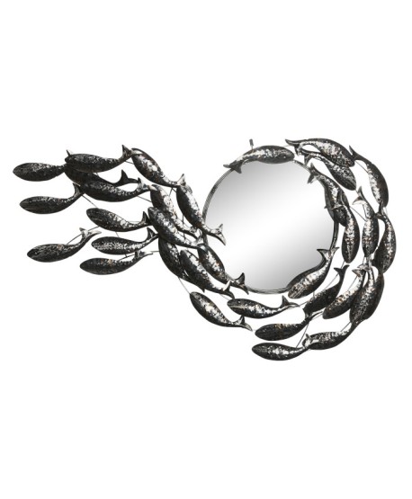 Espejo Metal Peces