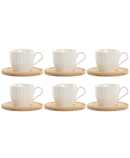 Set 6 Tazas Cafe 220Ml