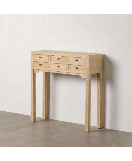 Consola Natural Madera 85Cm