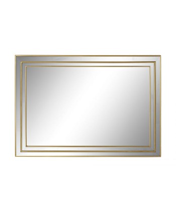 Espejo Cristal Bordes Dorado