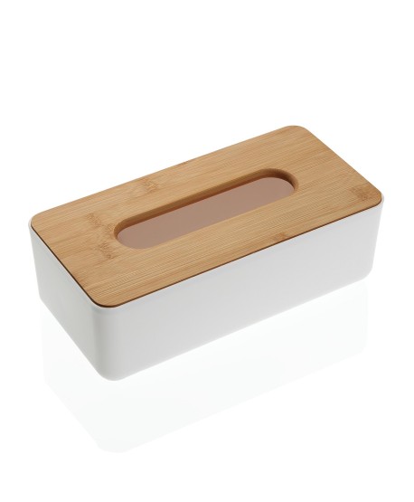 Caja Pañuelos Bambu Blanca