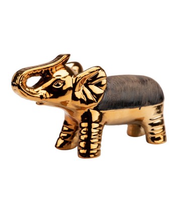Elefante Ceramica Dorado.