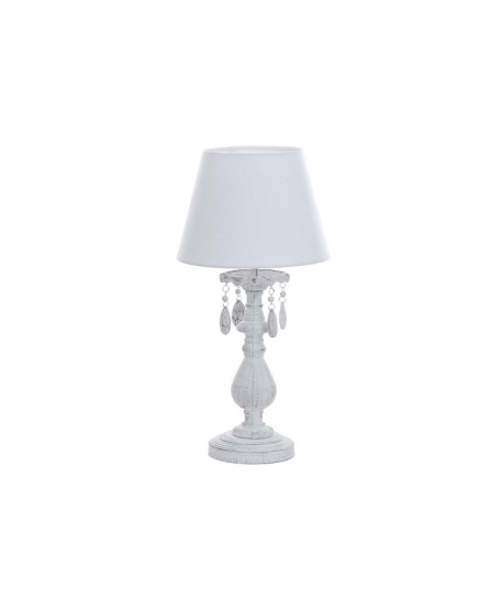 Lampara Metal Blanco Cafe 49Cm