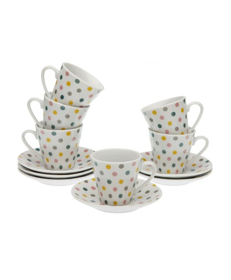 Set 6 Tazas Cafe Springdots