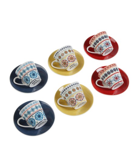 Set 6 Tazas Cafe Sylvia