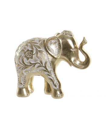 Figura Elefante Resina Dorado
