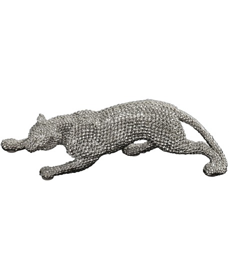 Figura Leopardo Plateado