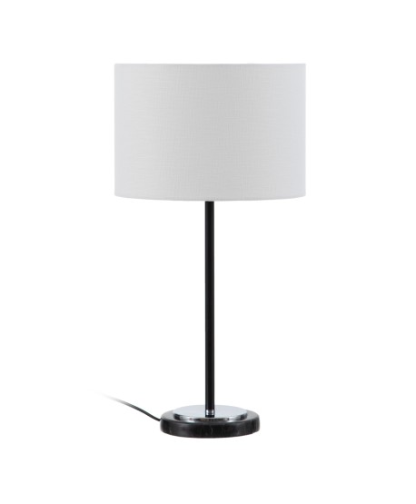 Lampara Metal Base Marmol 58Cm