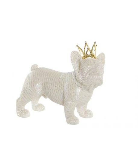 Figura Perro Blanco Corona