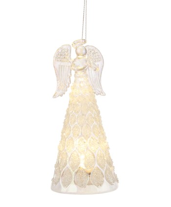 Angel Cristal Luz Led 15Cm.