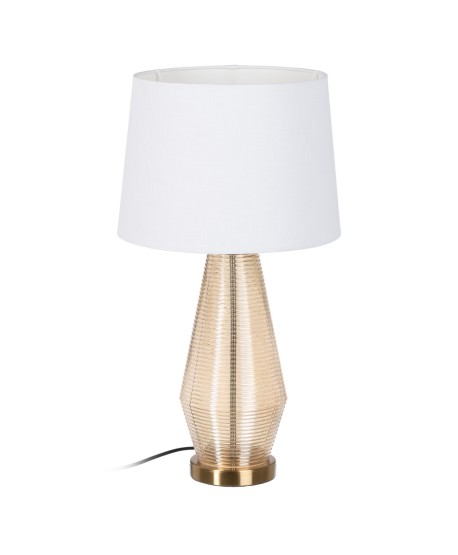 Lampara Cristal Metal Dorada