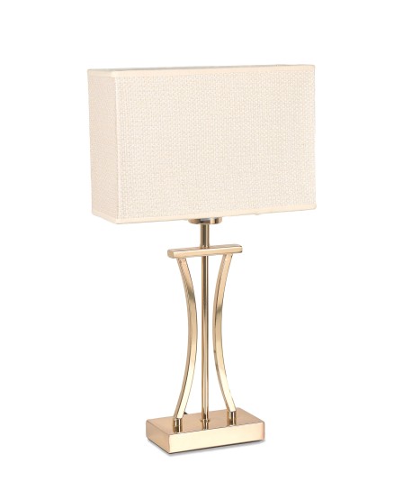 Lampara Pie Curvo Dorado