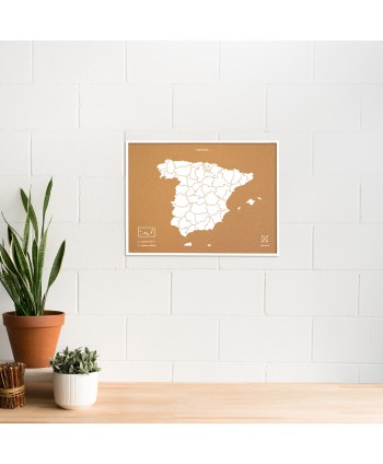 Woody Map Spain-L-White