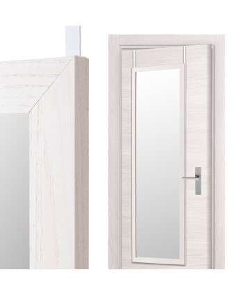 Espejo Puerta Blanco 35X125cm