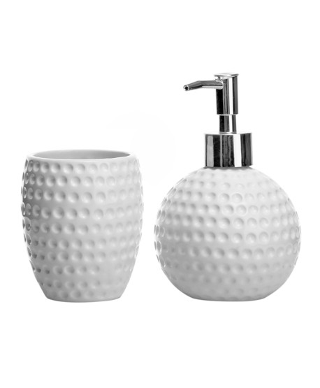 Set Baño Ceramica Blanco