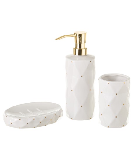Set Baño Ceramica Blanco