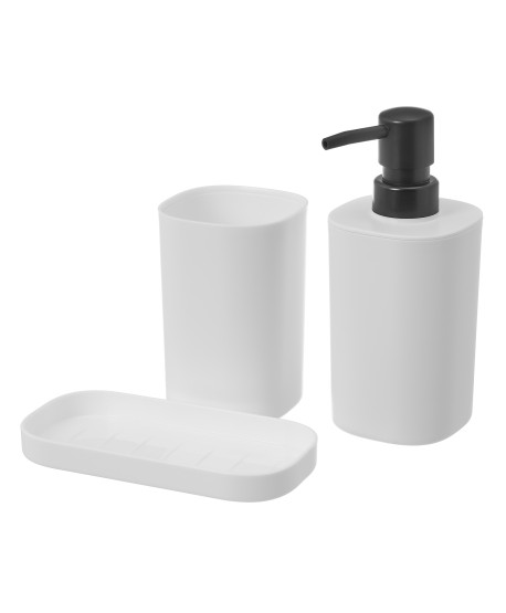 Set Baño Blanco Plastico