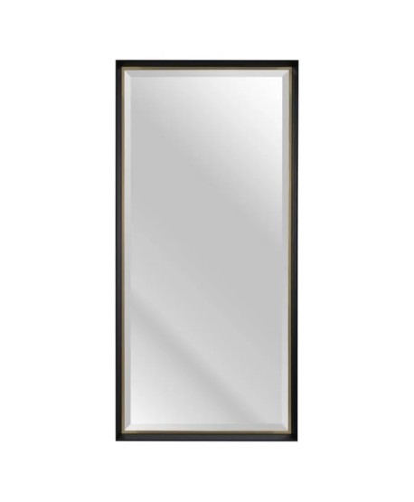 Espejo Oro-Negro Madera 65X135