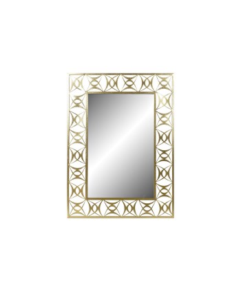 Espejo Metal Dorado Cenefa