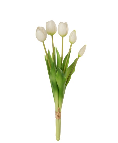 Ramo 5 Tulipanes Blancos