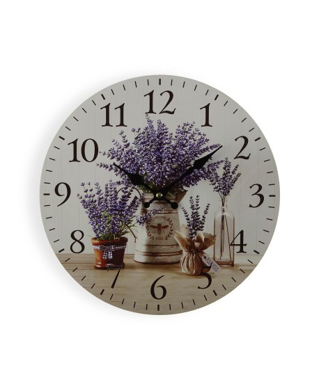 Reloj Pared Lavanda 29Cm