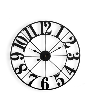 Reloj Pared Negro D.50Cm