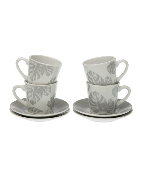 Set 4 Tazas Cafe Shelly Gris