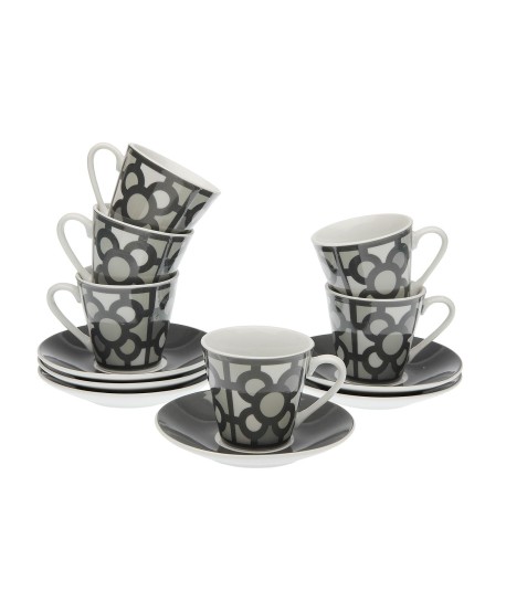 Set 6 Tazas Cafe Urbana Gris